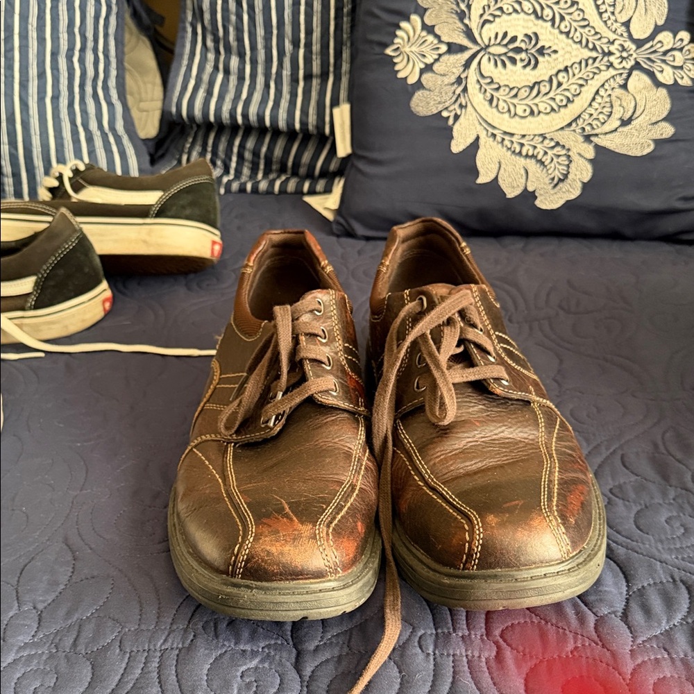 Clarks Men's Dark Brown Leather Derbys